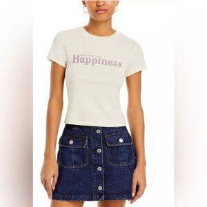 NWT Re/Done & Pamela Anderson Cotton Short Sleeve Baby Tee